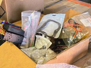 lot 265 image: Lot of (1 Box) Assorted Goodall and Kohler Replacement Parts - Switch Assemblies, Regulators, Gaskets