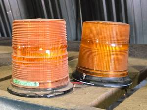 lot 273 image: Lot of (2) Orange Lens Safety Lights