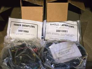 lot 280 image: Lot of (2 Boxes) Hiniker Snow Plow Headlight Adapter & Harness Kits (in original packaging)