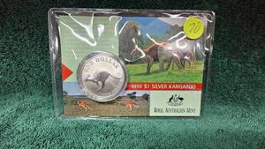 lot 70 image: 1998 $1 Silver Kangaroo 1 oz Proof