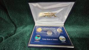 lot 71 image: Complete Proof 5 Piece Quarter Set of Statehood, Minnesota