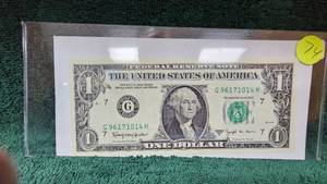 lot 74 image: 1963 B Joseph W. Barr Note Uncirculated, as new minted