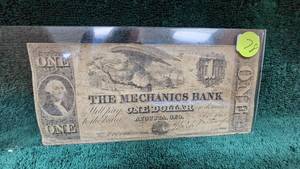 lot 78 image: 1850s $1 Georgia Obsolete Note
