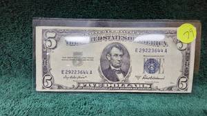 lot 79 image: 1953 $10 Silver Certificate XX-Fine