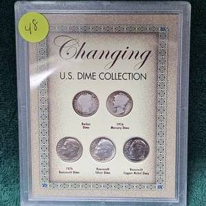 lot 48 image: The Changing US Dime Collection  10c