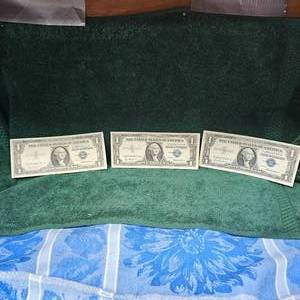 lot 57 image: 3-1957 $1 Silver Certificate AU