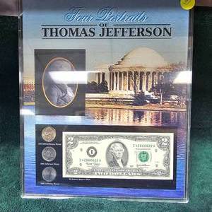 lot 31 image: Thomas Jefferson Four Portraits Collections by Morgan Mint #2483