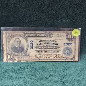 1942 Merchards Bank of St. Paul, $ 10 Horse Blanket Large Note