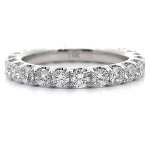 lot 12 image: 2.10 Carat Diamond Full Eternity Ring in 14k White Gold