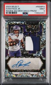 IVAN PACE JR 2023 SELECT ROOKIE DISCO PRIZM RPA 13/25 PSA 9 116623351