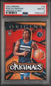 ROB DILLINGHAM 2024 PANINI ORIGINS ORIGINALS-RED 13/75 PSA 8 116623338