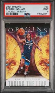 ROB DILLINGHAM 2024 PANINI ORIGINS TAKING THE LEAP ROOKIE CARD PSA 9 116623341