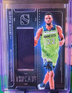 lot 19 image: ANDREW WIGGINS 2024-25 PANINI SILHOUETTE THREADS GAME WORN PATCH