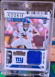 lot 14 image: MALIK NABERS 2024 PANINI CONTENDERS ROOKIE TICKET PATCH
