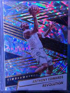 lot 86 image: ANTHONY EDWARDS 2024-25 PANINI REVOLUTION FRACTAL