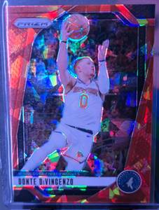lot 91 image: DONTE DIVINCENZO 2024-25 PANINI PRIZM ORANGE CRACKED ICE