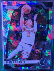lot 100 image: DONTE DIVINCENZO 2024-25 PANINI PRIZM WHITE CRACKED ICE