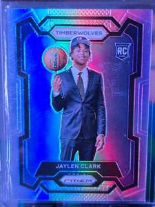 lot 31 image: JAYLEN CLARK 2023-24 PANINI PRIZM SILVER ROOKIE CARD