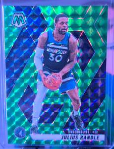 lot 41 image: JULIUS RANDLE 2024-25 PANINI MOSAIC GREEN REACTIVE