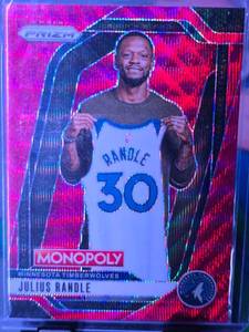 lot 89 image: JULIUS RANDLE 2024-25 PANINI PRIZM MONOPOLY RED WAVE
