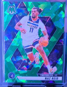 lot 88 image: NAZ REID 2024-25 PANINI MOSAIC GREEN CRACKED ICE