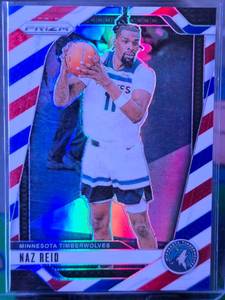 lot 97 image: NAZ REID 2024-25 PANINI PRIZM REDWHITEBLUE