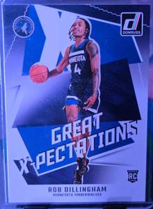 lot 84 image: ROB DILLINGHAM 2024-25 PANINI DONRUSS GREAT X-PECTATIONS ROOKIE CARD
