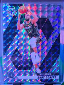 lot 50 image: RUDY GOBERT 2024-25 PANINI MOSAIC SILVER REACTIVE