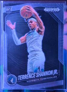 lot 36 image: TERRENCE SHANNON JR 2024-25 PANINI PRIZM BLACK ROOKIE CARD