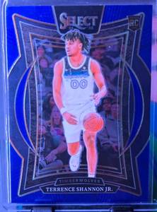 lot 93 image: TERRNCE SHANNON JR 2024-25 PANINI SELECT CONCOURSE BLUE ROOKIE CARD