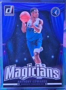 lot 237 image: ANTHONY EDWARDS 2024-25 PANINI DONRUSS MAGICIANS