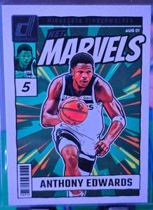 lot 163 image: ANTHONY EDWARDS 2024-25 PANINI DONRUSS NET MARVELS
