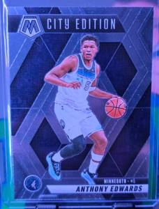 lot 171 image: ANTHONY EDWARDS 2024-25 PANINI MOSAIC CITY EDITION