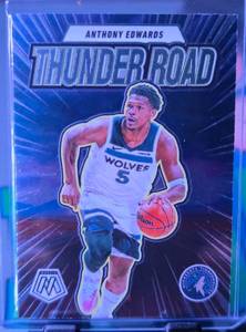 lot 194 image: ANTHONY EDWARDS 2024-25 PANINI MOSAIC THUNDER ROAD