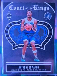 lot 197 image: ANTHONY EDWARDS 2023-24 PANINI PHOENIX COURT OF THE KINGS