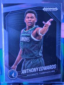 lot 188 image: ANTHONY EDWARDS 2024-25 PANINI PRIZM BLACK