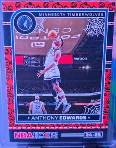 lot 104 image: ANTHONY EDWARDS 2024-25 PANINI HAUNTED NBA HOOPS ORANGE PUMPKINS SP