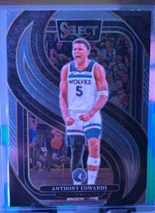 lot 206 image: ANTHONY EDWARDS 2024-25 PANINI SELECT PREMIER LEVEL