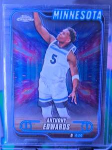 lot 212 image: ANTHONY EDWARDS 2025 TOPPS CHROME