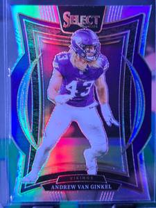 lot 233 image: ANDREW VAN GINKEL 2024 PANINI SELECT CONCOURSE SILVER DIE CUT