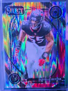 lot 195 image: DANIELLE HUNTER 2024 PANINI SELECT CLUB LEVEL YELLOW & RED PRIZM SHOCK