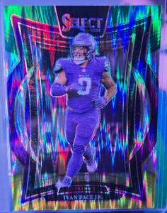 lot 230 image: IVAN PACE JR 2024 PANINI SELECT CONCOURSE GREEN & YELLOW PRIZM SHOCK