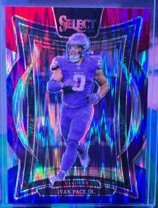 lot 232 image: IVAN PACE JR 2024 PANINI SELECT CONCOURSE RED & BLUE PRIZM SHOCK