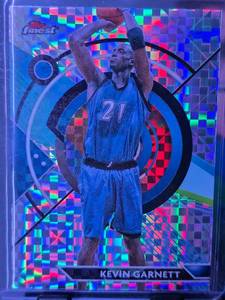 lot 108 image: KEVIN GARNETT 2024 TOPPS FINEST CHECKERBOARD REFRACTOR