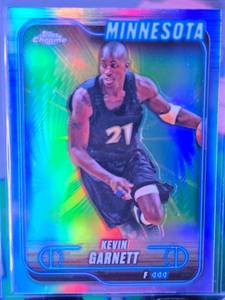lot 132 image: KEVIN GARNETT 2025 TOPPS CHROME REFRACTOR