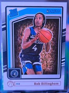 lot 190 image: ROB DILLINGHAM 2024-25 PANINI DONRUSS RATED ROOKIE CARD