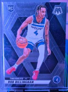 lot 124 image: ROB DILLINGHAM 2024-25 PANINI MOSAIC ROOKIE CARD