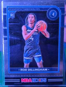 lot 174 image: ROB DILLINGHAM 2024-25 PANINI NBA HOOPS CHROME ROOKIE CARD
