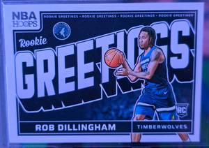 lot 178 image: ROB DILLINGHAM 2024-25 PANINI NBA HOOPS ROOKIE GREETINGS