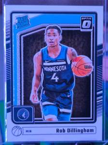 lot 138 image: ROB DILLINGHAM 2024-25 PANINI DONRUSS OPTIC RATED ROOKIE CARD